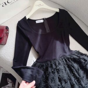 Alternative view of ĐẦM ĐEN REN LÔNG-S