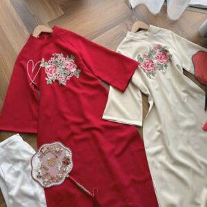 Alternative view of ÁO DÀI THÊU HOA-KEM