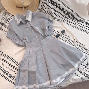 Alternative view of SET ÁO SỌC XÁM +CV