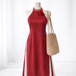 ÁO DÀI CỔ YẾM HOA