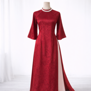 ÁO DÀI GẤM +Q HỒNG