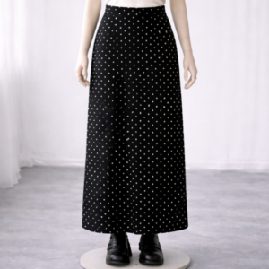 CHÂN VÁY CHẤM BI DÀI