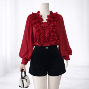 SET ÁO BÈO TAY DÀI & QUẦN NHUNG