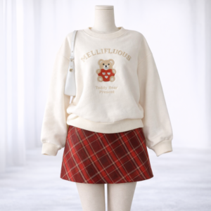 SET NỈ GẤU CV DẠ ĐỎ